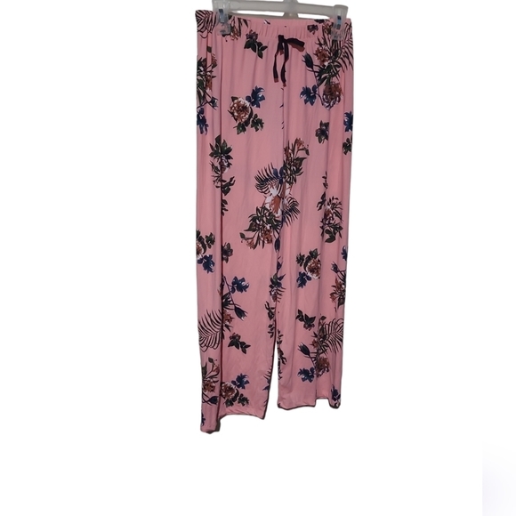 𝅺bobbie Brooks pink floral pajamas pants - Picture 1 of 2